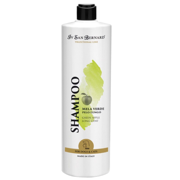 IV SAN BERNARD GREEN APPLE šampūns suņiem, kaķiem mitrinošs 1000ml